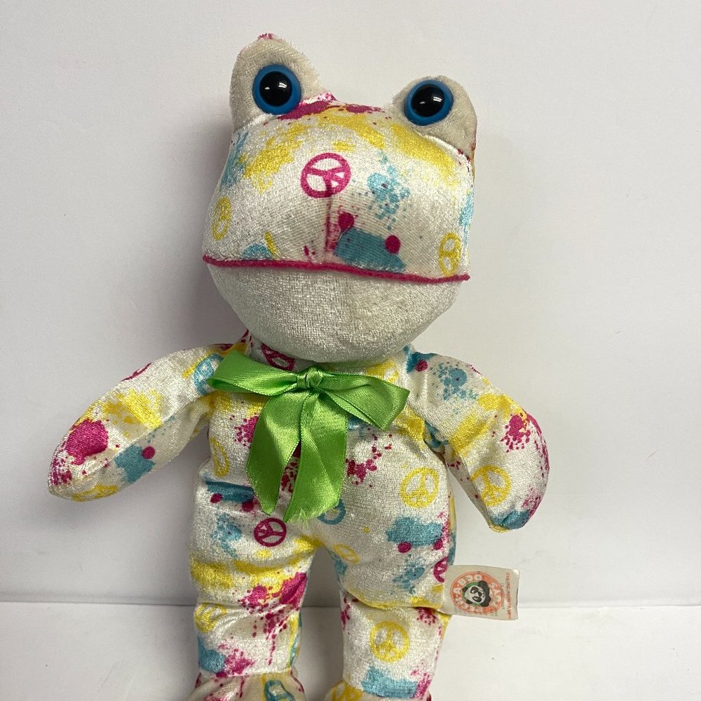 Peek-A-Boo Toys Plush loveable and huggable Peace Frog J472